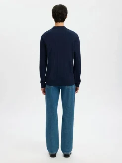 Selected Slhtorino ls knit open stitch neule