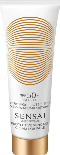 SENSAI Silky Bronze Protective Suncare Cream for Face 50+ aurinkosuojavoide kasvoille 50 ml