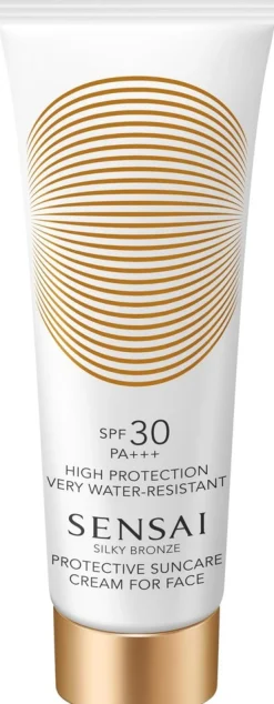 SENSAI Silky Bronze Protective Suncare Cream for Face SPF 30 aurinkosuojavoide kasvoille 50 ml