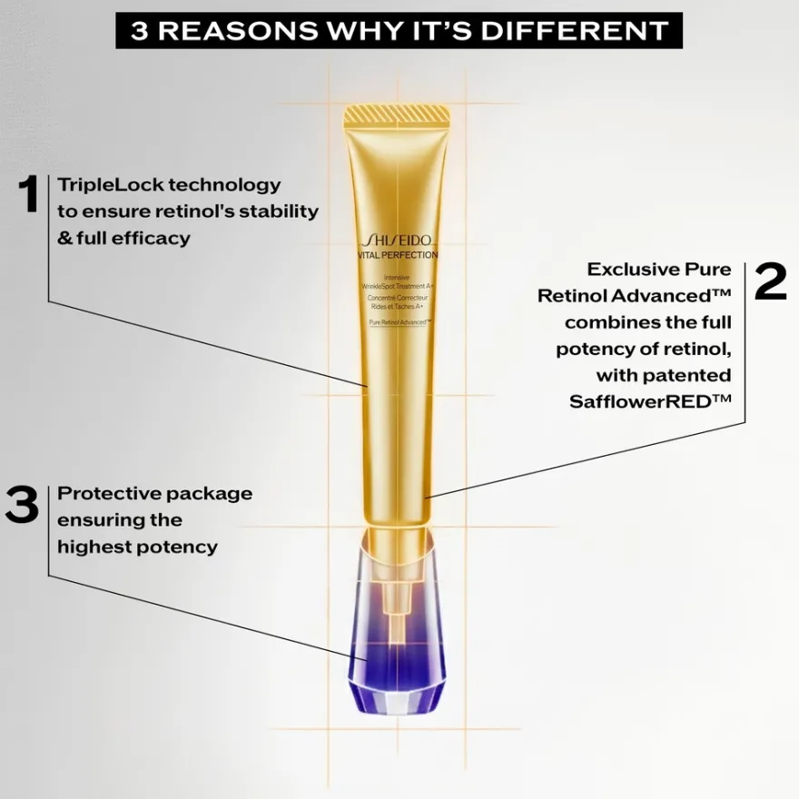 Shiseido Vital Perfection WrinkleSpot Treatment A+ täsmätuote juonteisiin 20 ml