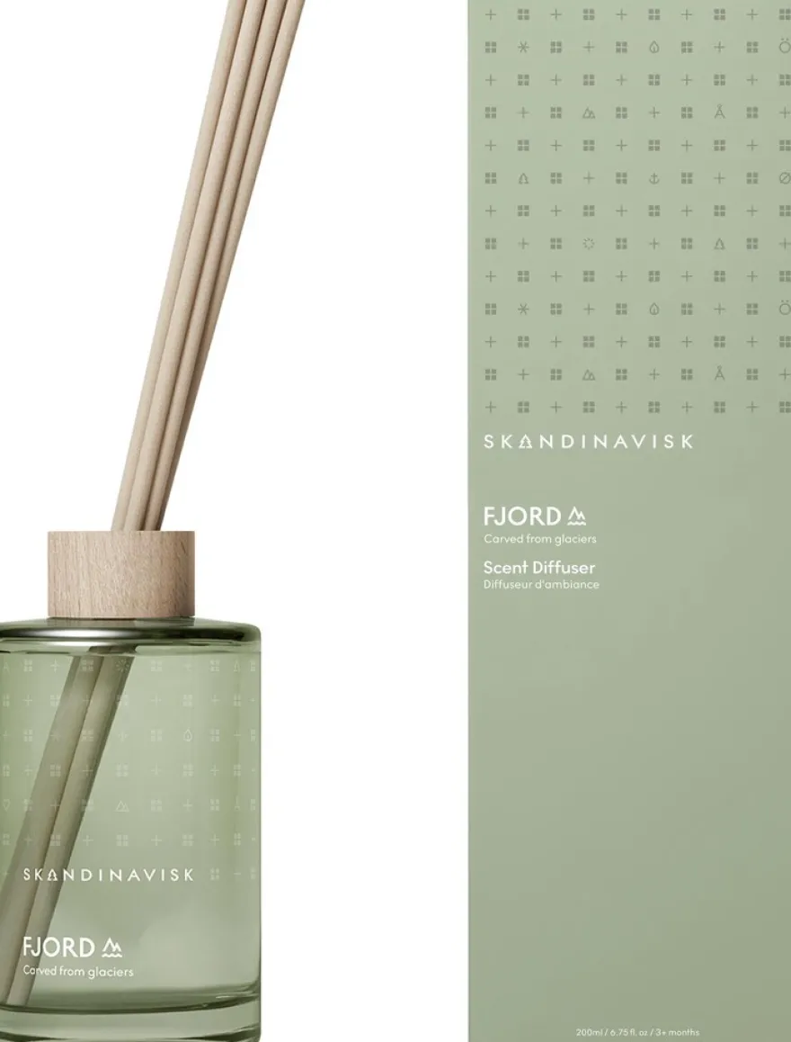 Skandinavisk Fjord huonetuoksu ruokotikuilla 200ml