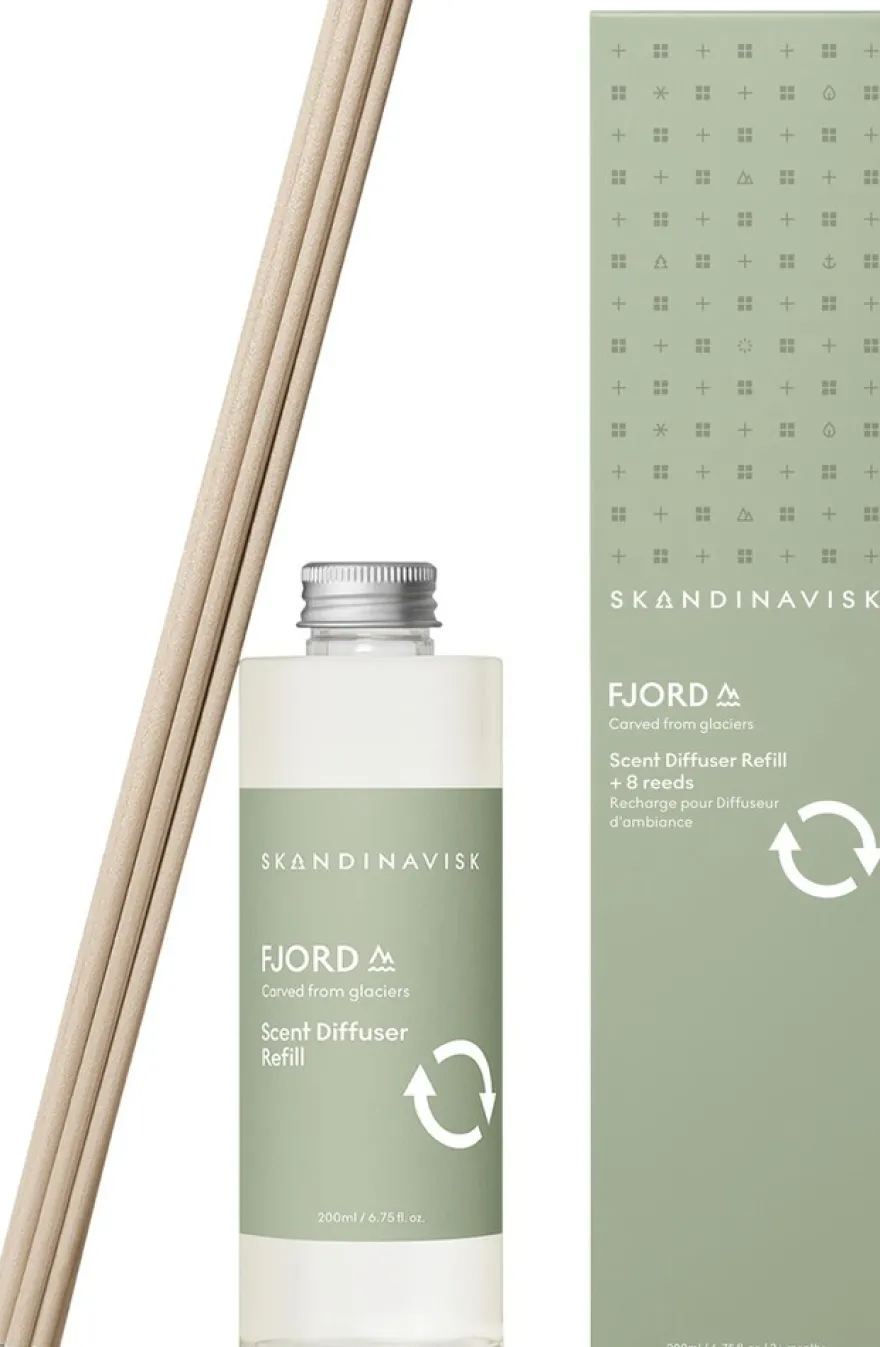 Skandinavisk Fjord huonetuoksu täyttöpullo 200ml +tikut