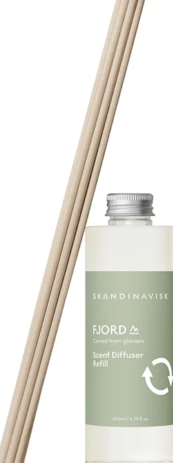 Skandinavisk Fjord huonetuoksu täyttöpullo 200ml +tikut