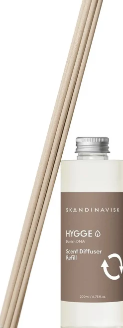 Skandinavisk Hygge huonetuoksu täyttöpullo 200ml +tikut