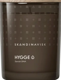 Skandinavisk HYGGE Tuoksukynttilä puukannella 200g, ruskea
