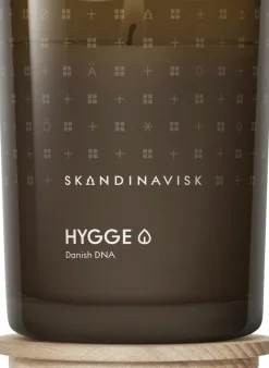 Skandinavisk HYGGE Tuoksukynttilä puukannella 200g, ruskea