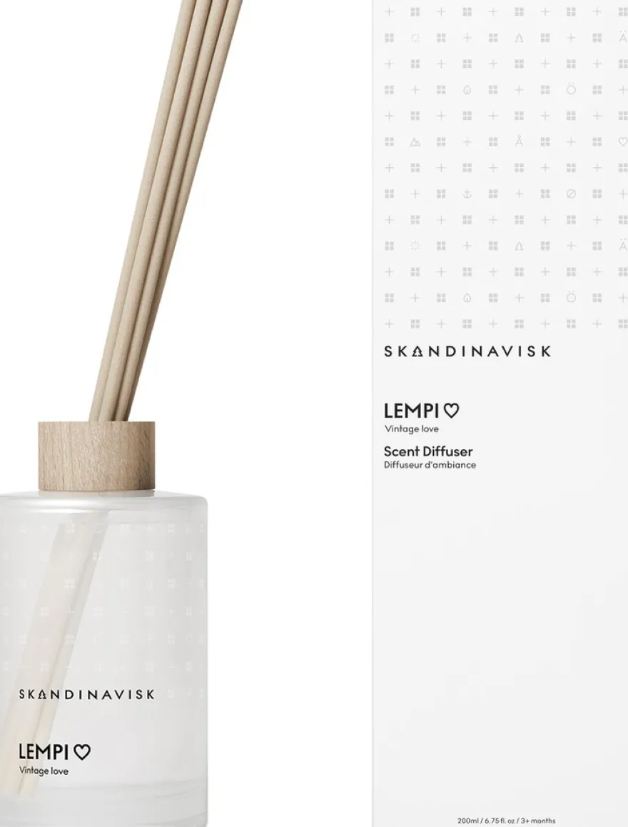 Skandinavisk Lempi huonetuoksu ruokotikuilla 200ml