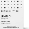 Skandinavisk LEMPI Tuoksukynttilä puukannella 65g, valkoinen
