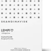 Skandinavisk LEMPI Tuoksukynttilä puukannella 200g, valkoinen