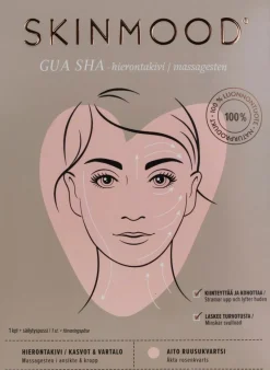 SkinMood® Gua sha hierontakivi ruusukvartsia