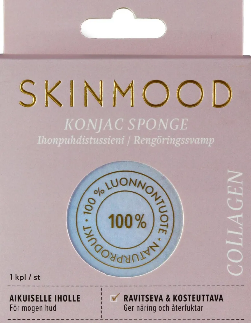 SkinMood Kollageeni Konjac-ihonpuhdistussieni