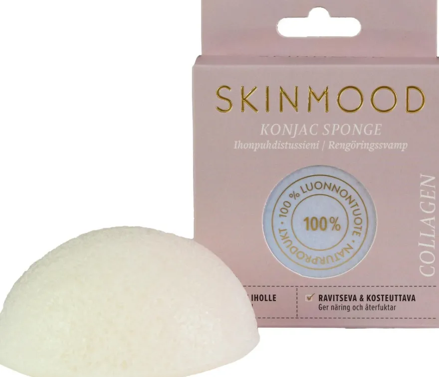 SkinMood Kollageeni Konjac-ihonpuhdistussieni
