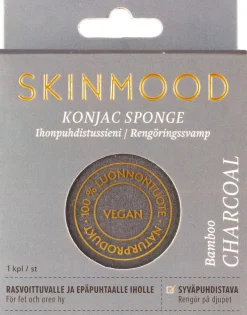 SkinMood® Konjac-kasvojenpesusieni Bambuhiili