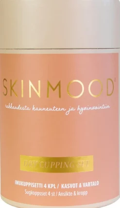 SkinMood® kuivakuppauskuppisarja kasvoille ja vartalolle, sisältää 4 kuppia