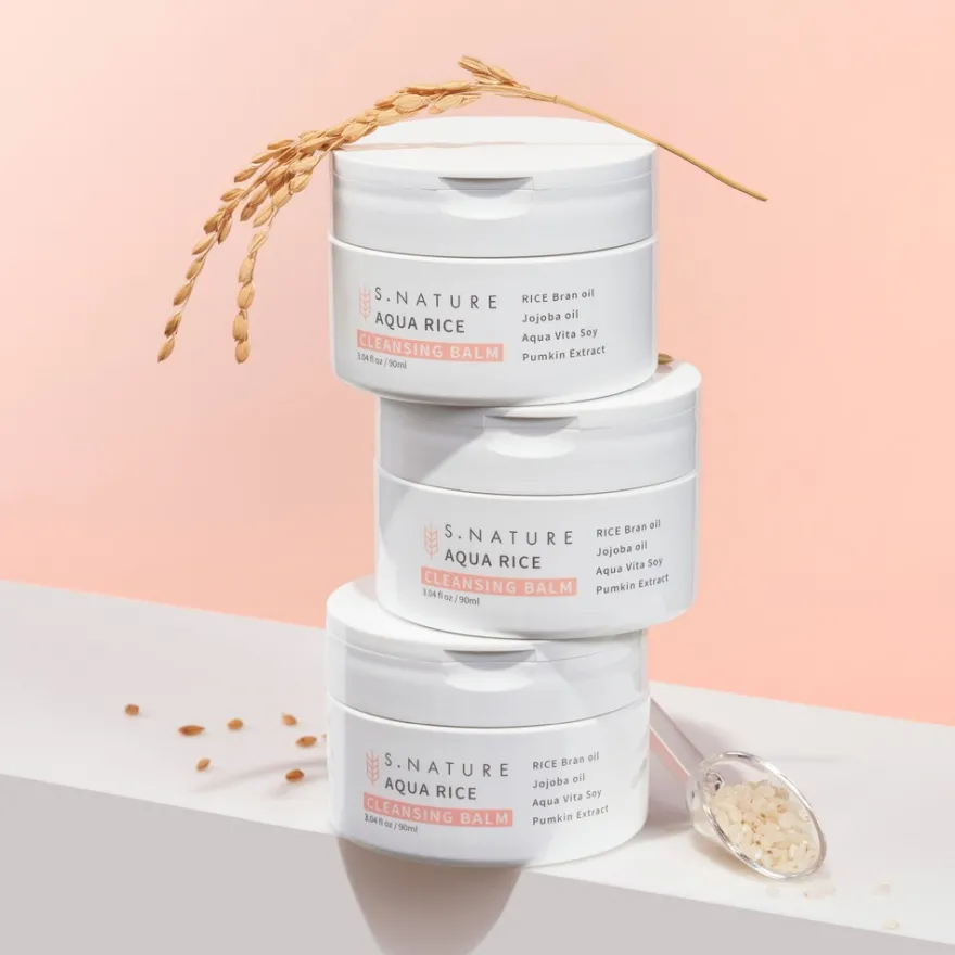 S.NATURE AQUA RICE CLEANSING BALM -puhdistusbalmi 90ml