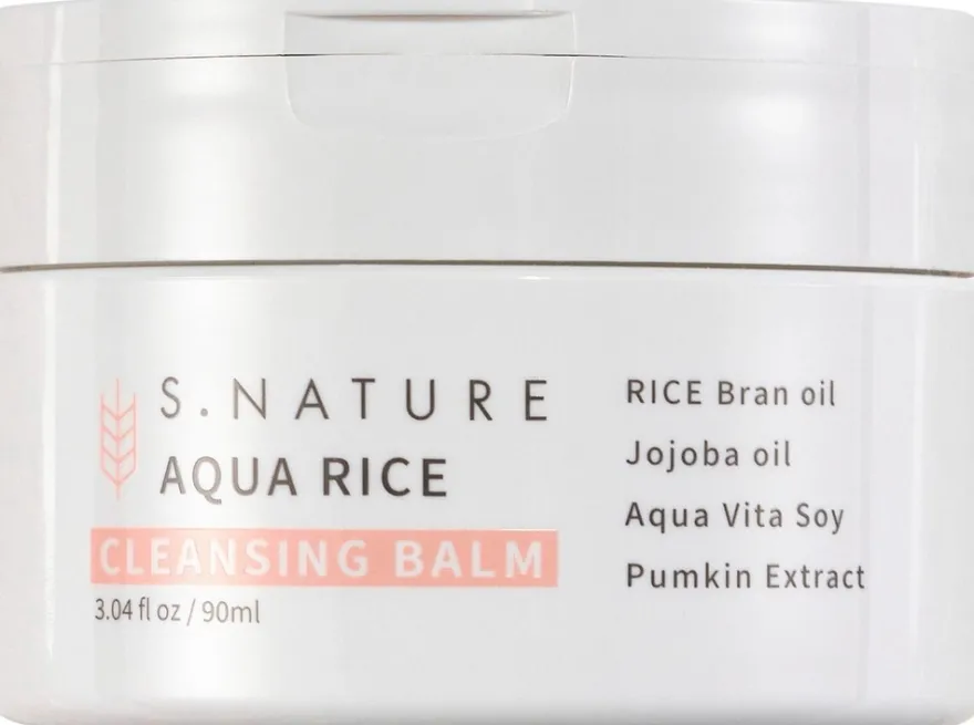 S.NATURE AQUA RICE CLEANSING BALM -puhdistusbalmi 90ml