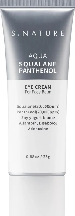 S.NATURE AQUA SQUALANE PANTHENOL EYE CREAM FOR FACE BALM -silmänympärysvoide 25g