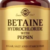 Solgar Betaiinihydrokloridi + Pepsiini ravintolisä 100 tabl.