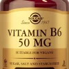 Solgar B6-vitamiini 50 mg ravintolisä 100 tabl.