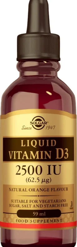 Solgar D3-vitamiini nestemäinen 59 ml