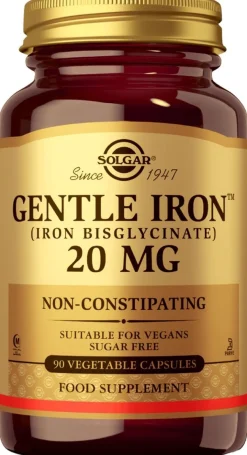 Solgar Gentle Iron ravintolisä 20 mg