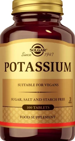 Solgar Kalium ravintolisä 100 tabl.