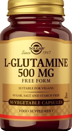 Solgar L-Glutamiini 500 mg ravintolisä 50 kaps.