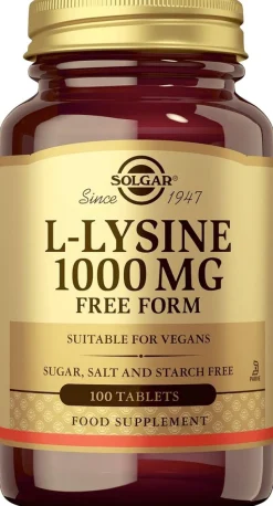 Solgar L-Lysiini 1000 mg 100 tablettia