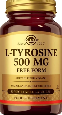 Solgar L-Tyrosiini 500 mg ravintolisä 50 kaps.
