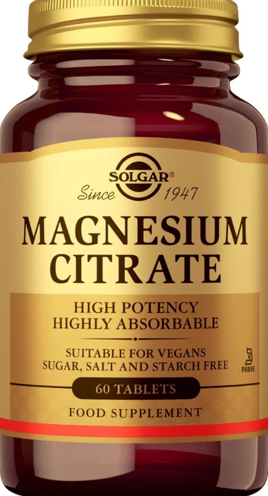Solgar Magnesiumsitraatti ravintolisä 60 tabl.
