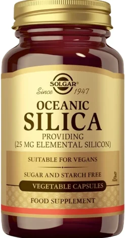 Solgar Oceanic Silica Pii 25 mg ravintolisä 50 kaps.