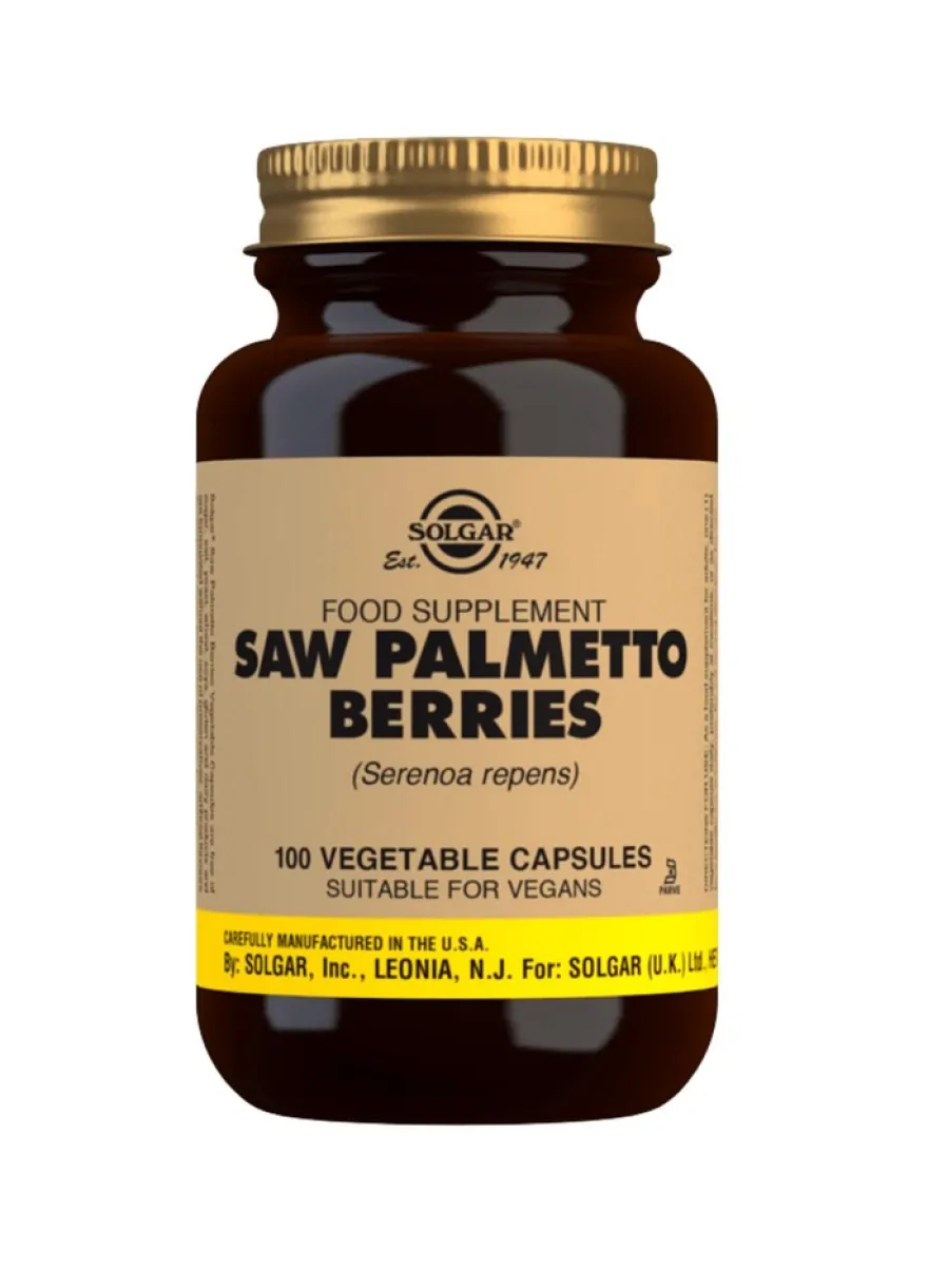 Solgar Saw Palmetto Sahapalmu ravintolisä 100 kaps.