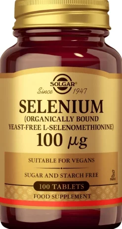 Solgar Seleeni ravintolisä 100 tabl.