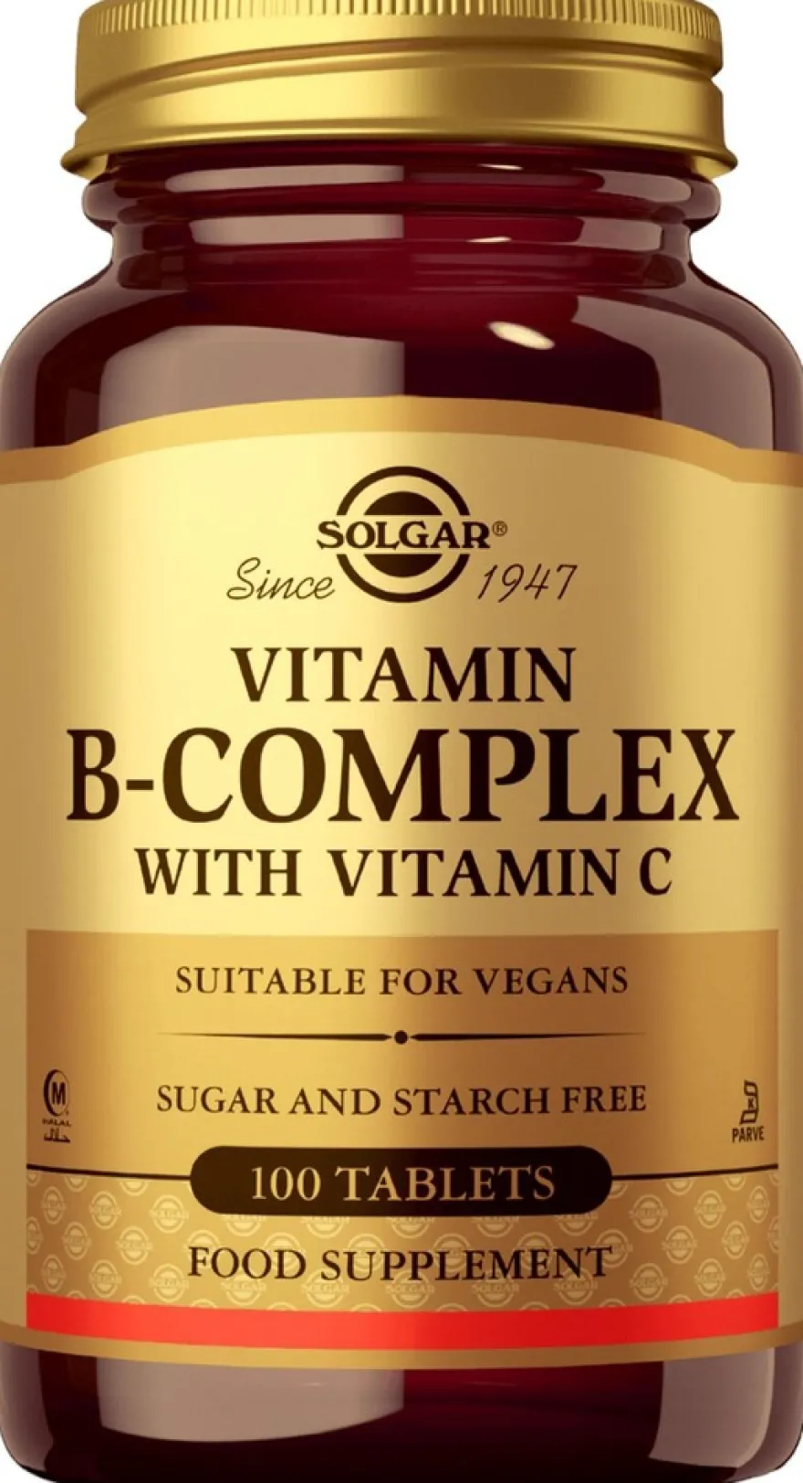 Solgar Vitamin B-Complex + C ravintolisä 100 tabl.
