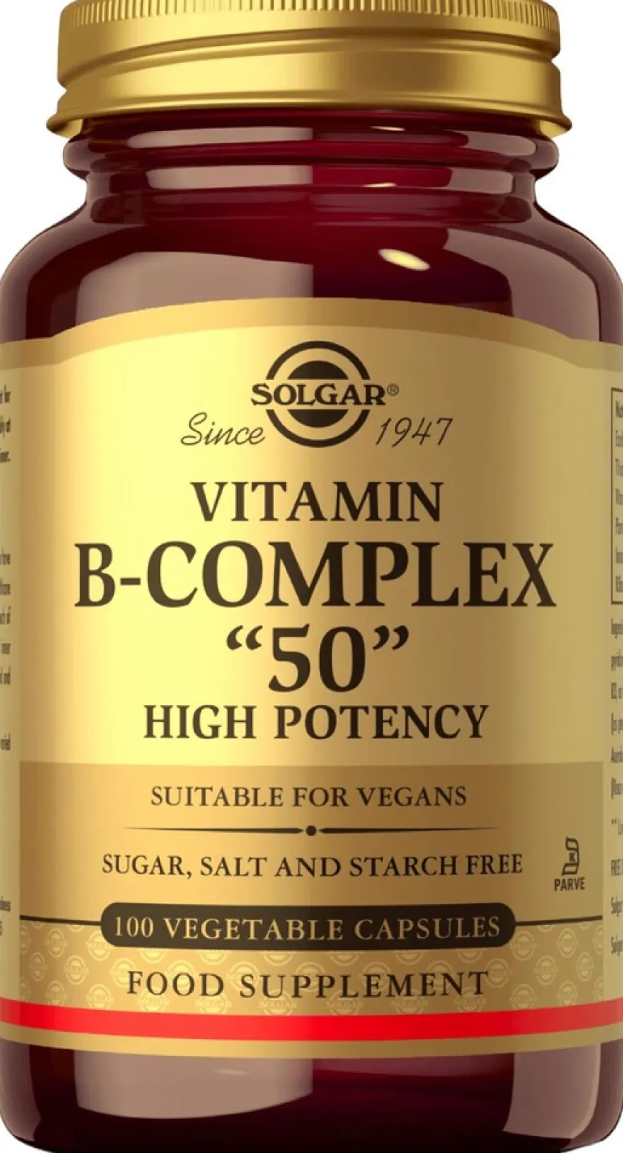 Solgar Vitamin B-Complex 50, 100 kaps.