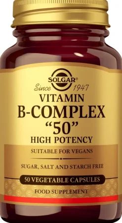 Solgar Vitamin B-Complex "50" ravintolisä 50 kaps