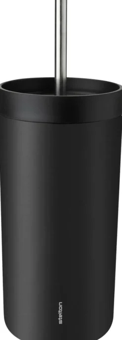 Stelton To-Go Sip termosmuki teräspillillä 0,4 l, musta