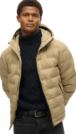 Superdry Hooded quilted puffer takki