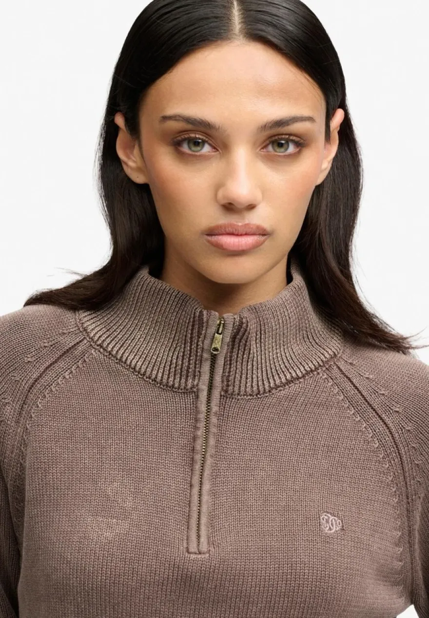 Superdry Washed Halfzip neule
