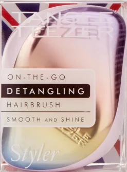 Tangle Teezer Compact Pearlescent Chrome -matkakokoinen selvitysharja