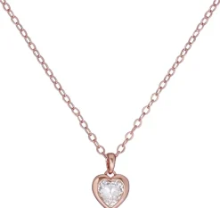 Ted Baker Hannela crystal heart rose gold riipus