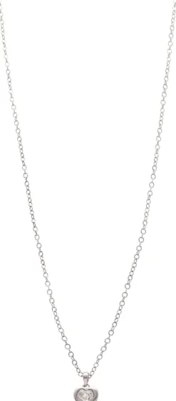 Ted Baker Hannela crystal heart silver riipus
