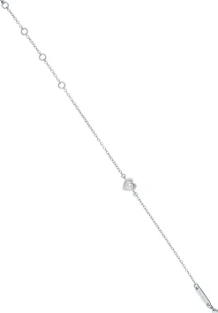 Ted Baker Hansaa crystal heart silver rannekoru