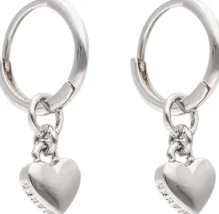 Ted Baker Harrye tiny heart silver korvarenkaat