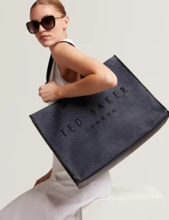 Ted Baker Pallmer faux raffia icon laukku