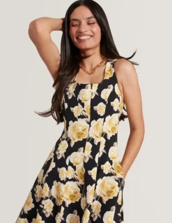 Ted Baker printtikuvioinen hihaton A-linjainen mekko Dennya