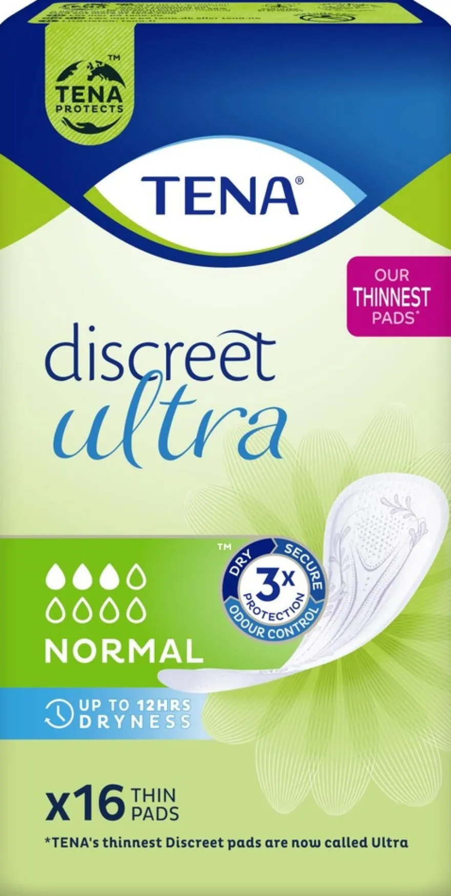TENA Discreet Ultra side Normal 16 kpl