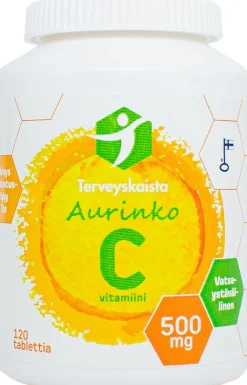 Terveyskaista Aurinko C 500 mg 120 tabl. VATSAYSTÄVÄLLINEN