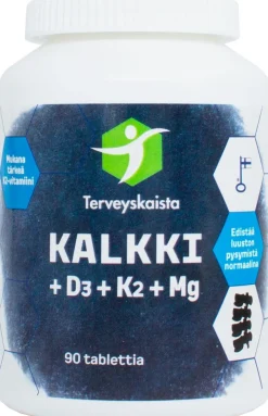 Terveyskaista Kalkki+D3+K2+MG 90 tabl.