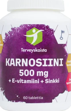 Terveyskaista Karnosiini + E-vitamiini + Sinkki 60 tabl.